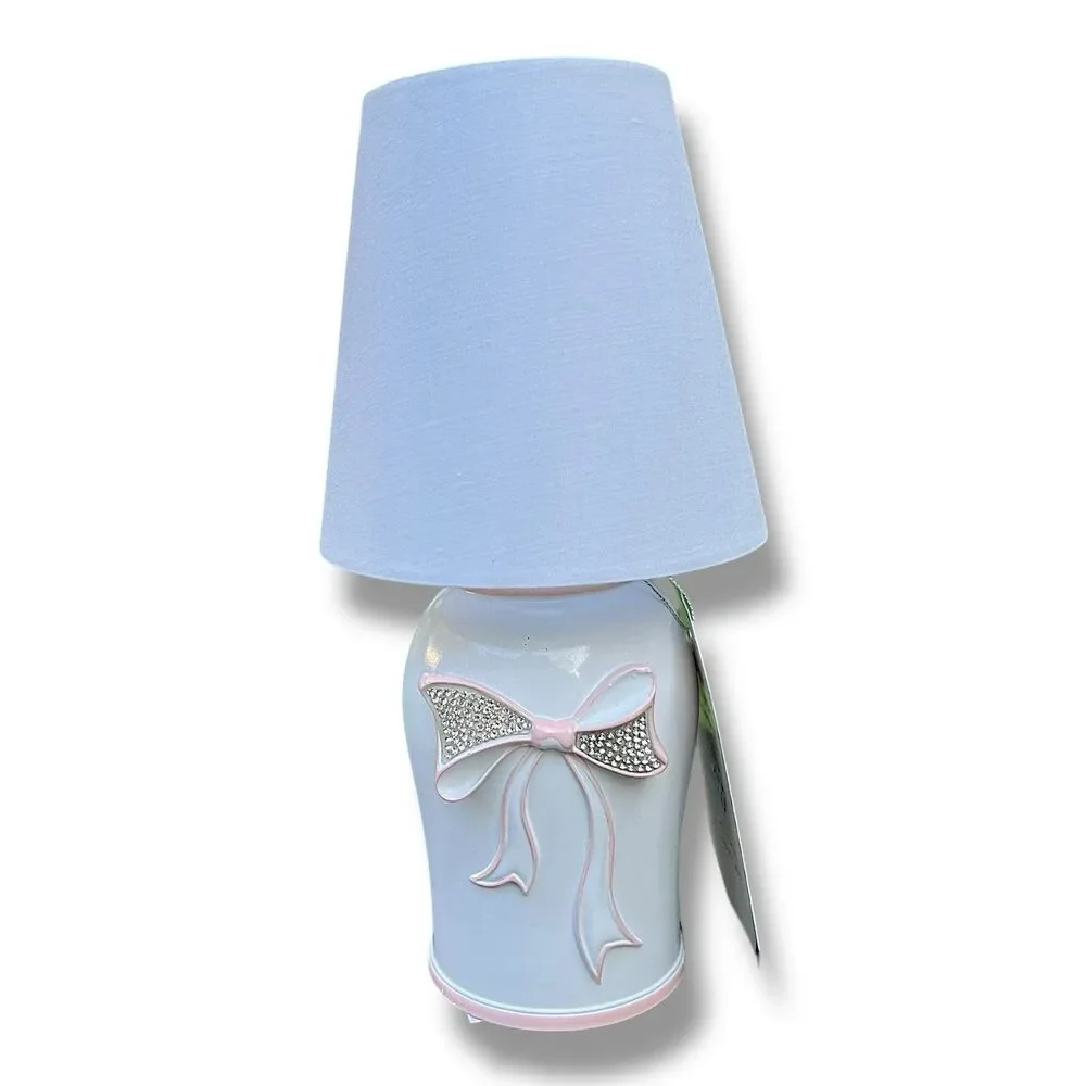 Coquette Bow Dimmable Tableside Nightlight Lamp